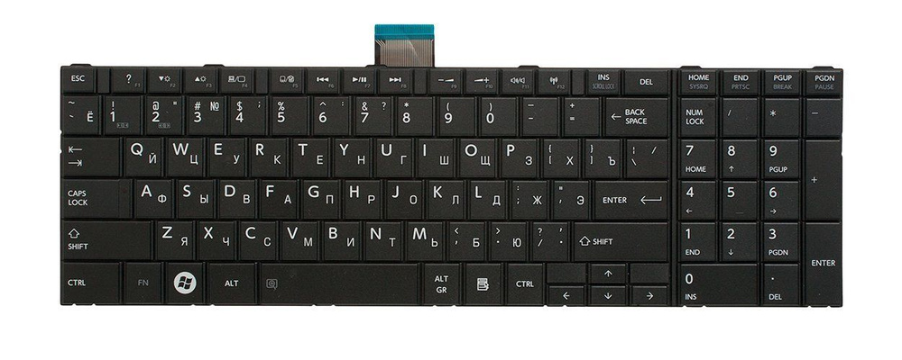 Клавиатура для ноутбука Toshiba Satellite C850 #1