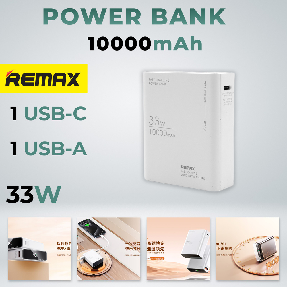 Внешний аккумулятор REMAX Power Bank RPP-656 10000mAh #1