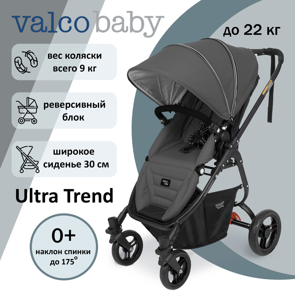 Коляска прогулочная с реверсивным блоком Valco baby Snap 4 Ultra, цвет: Dove Grey  #1