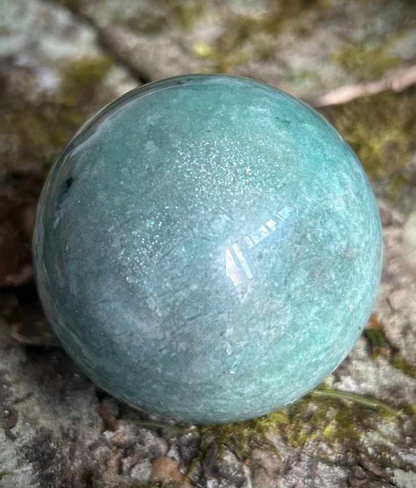 Амазонит шар 60 мм Россия натуральный камень mineral #1