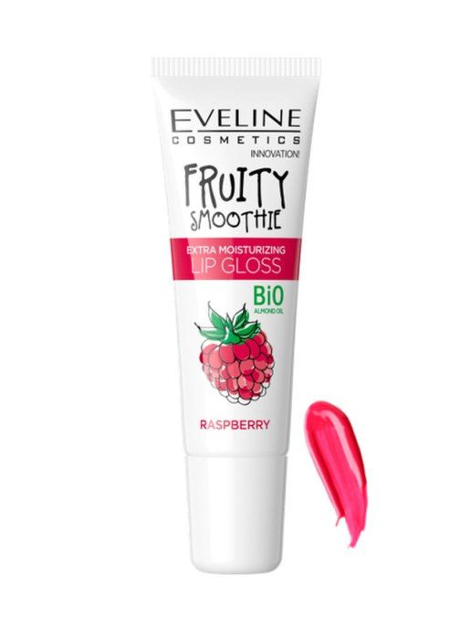 EVELINE Fruity Smoothie Экстраувлажняющий блеск для губ Raspberry 12 мл  #1