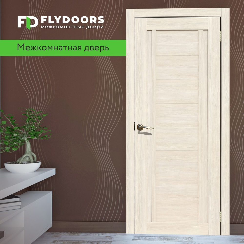 Дверь межкомнатная FLYDOORS комплект Коллекции LaStella 204 Ясень Снежный, 800*2000, Полотно Глухое  #1