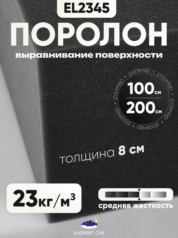 Поролон мебельный листовой 100х200х8 см #1