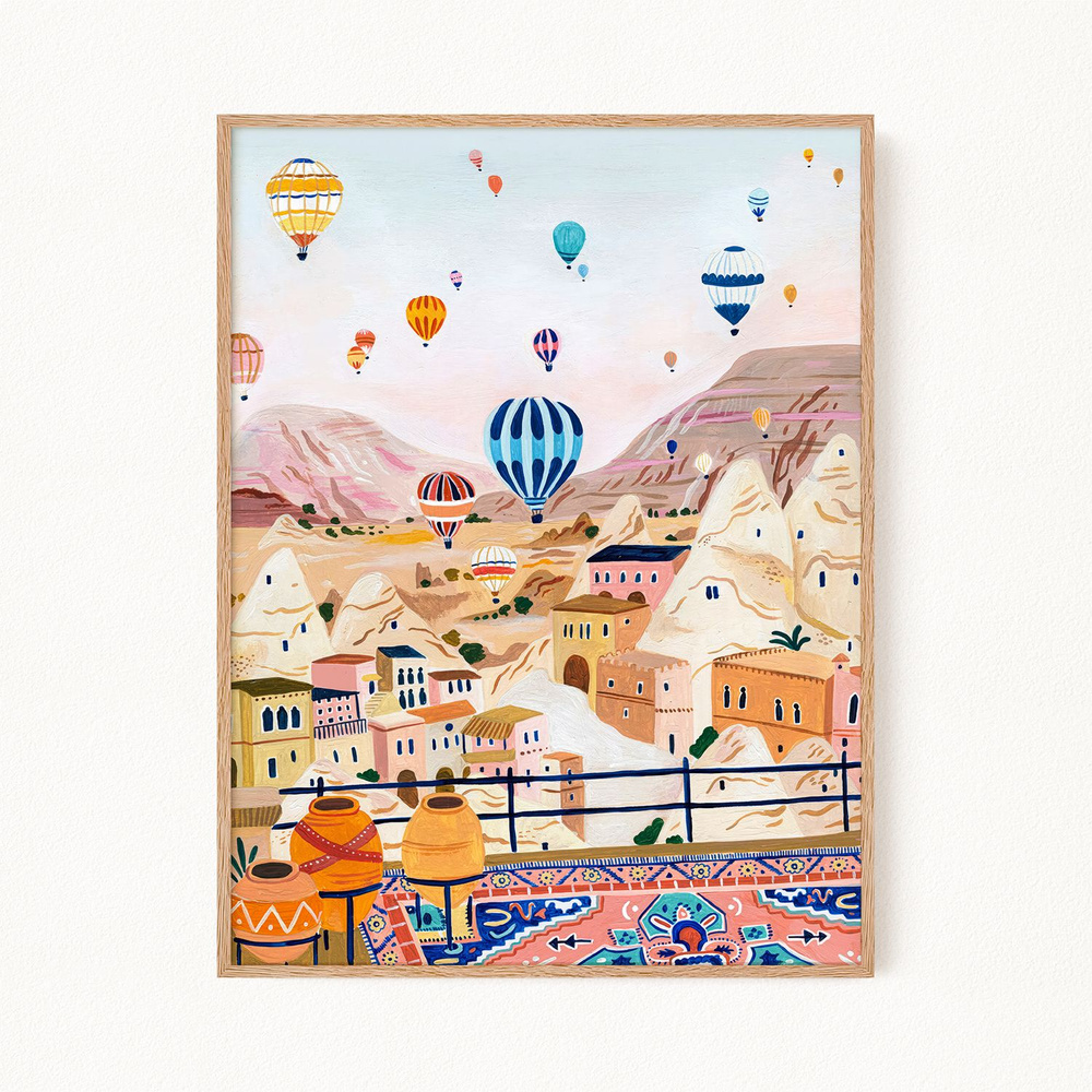 Постер "Cappadocia Turkey / Каппадокия Турция", 40х50 см #1