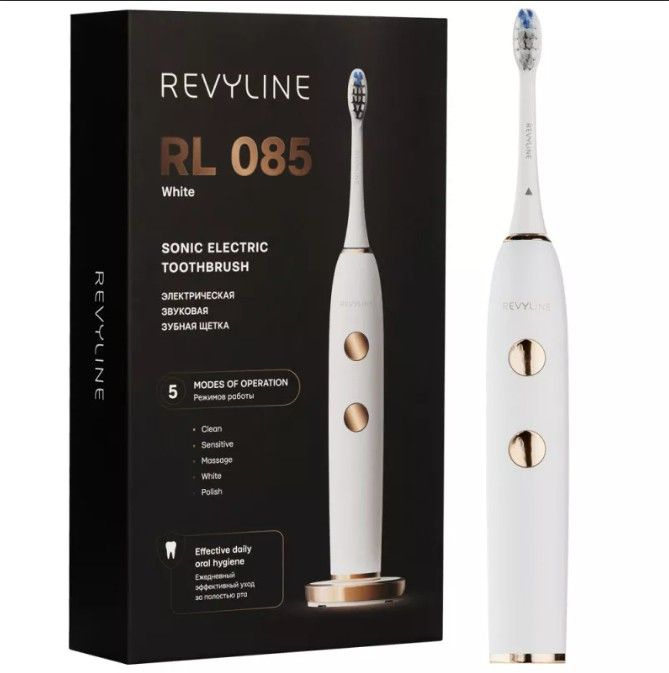 Электрическая зубная щетка Revyline RL 085 White, белая #1