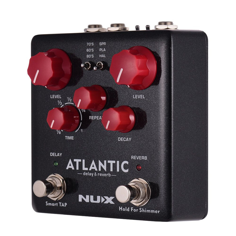 NUX ATLANTIC Delay & Reverb Педаль эффектов для гитары, двойной педальный переключатель  #1