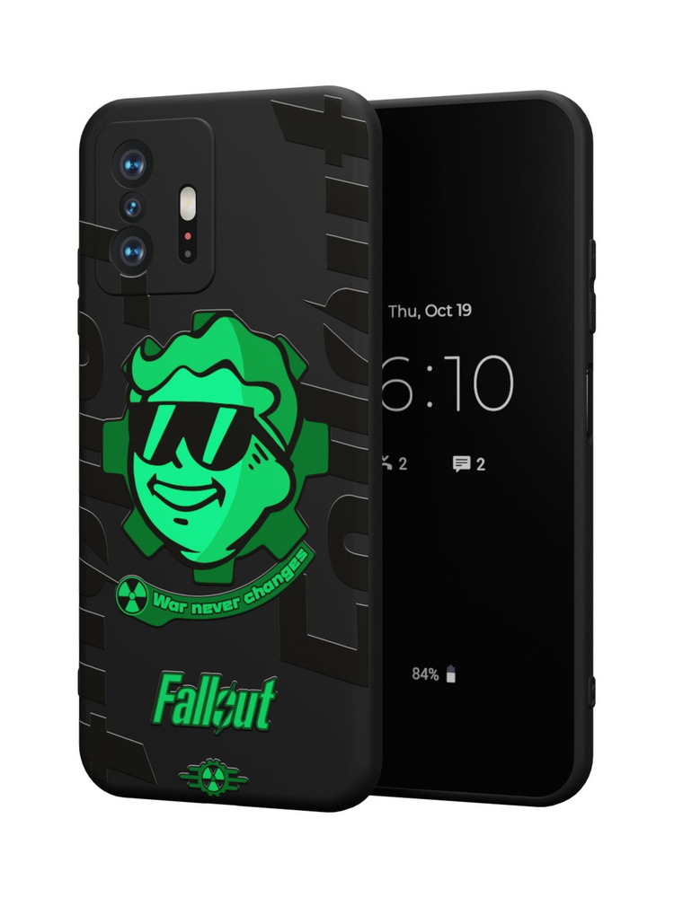 Силиконовый чехол Mcover для Xiaomi 11T/Xiaomi 11T Pro (Сяоми Ми 11Т), Fallout, Bolt boy - green  #1