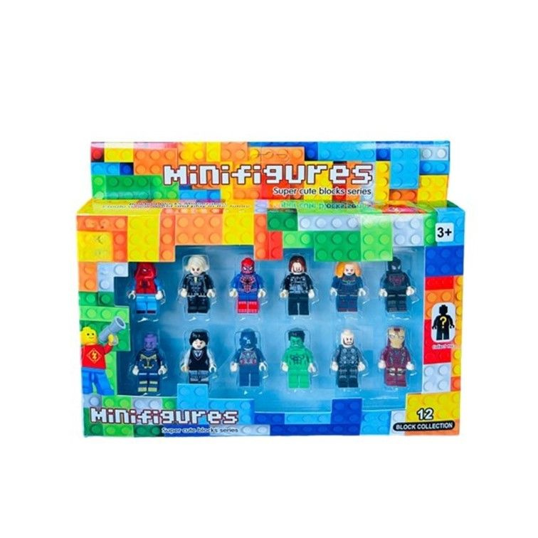 SL89182 Конструктор minifigures Marvel Super Heroes, минифигурки Супергероев Марвел Мстители 12 шт.  #1