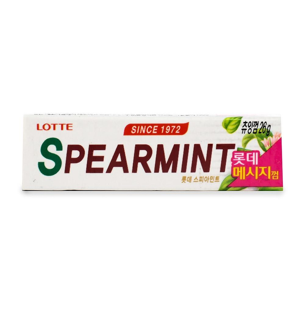 Жевательная резинка LOTTE Spearmint 26 г Южная Корея - в заказе 1 шт.товара!  #1