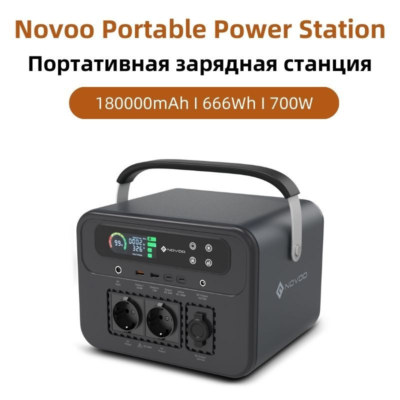 novoo Внешний аккумулятор NEP700S-207, 180000 мАч, черный #1