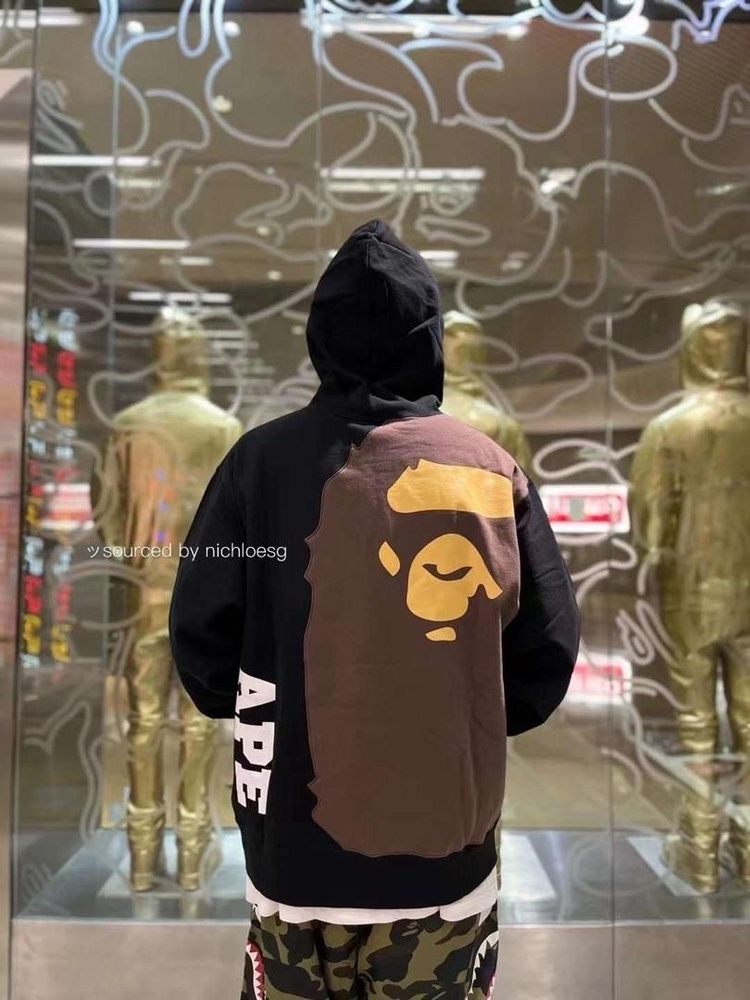 Толстовка A BATHING APE детская с капюшоном / Худи детская с начесом / Толстовка детская  #1