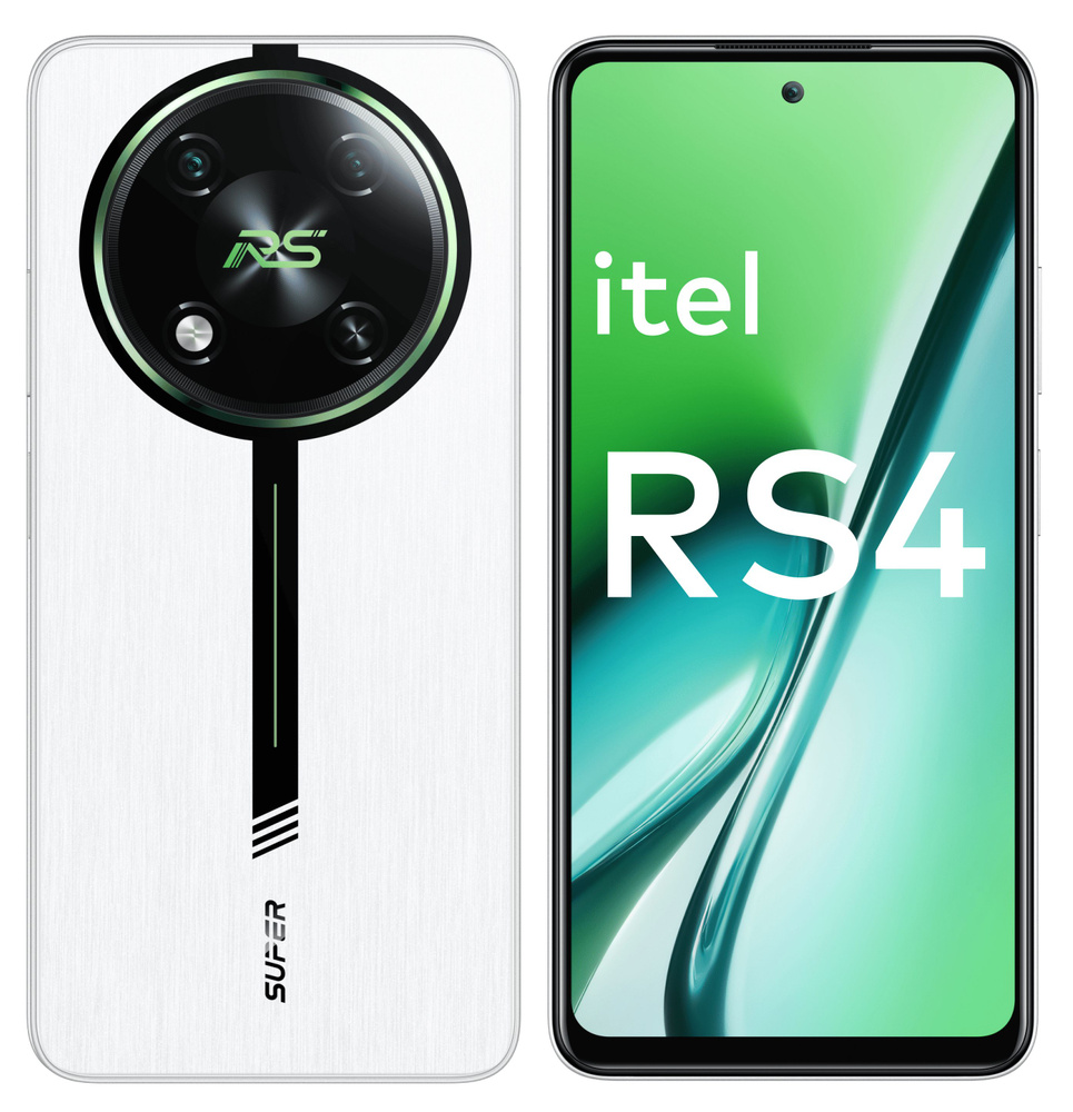 ITEL Смартфон RS4 12.256 Ростест (EAC) 12/256 ГБ, белый #1