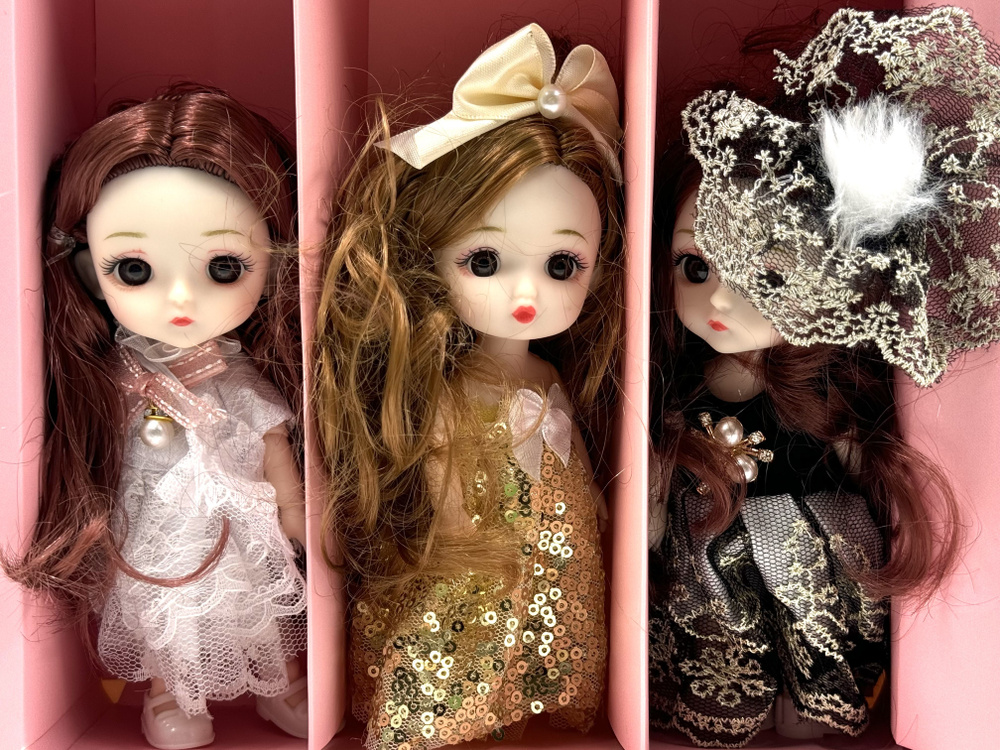 Подарочный набор шарнирные куклы Аниме брелок #1