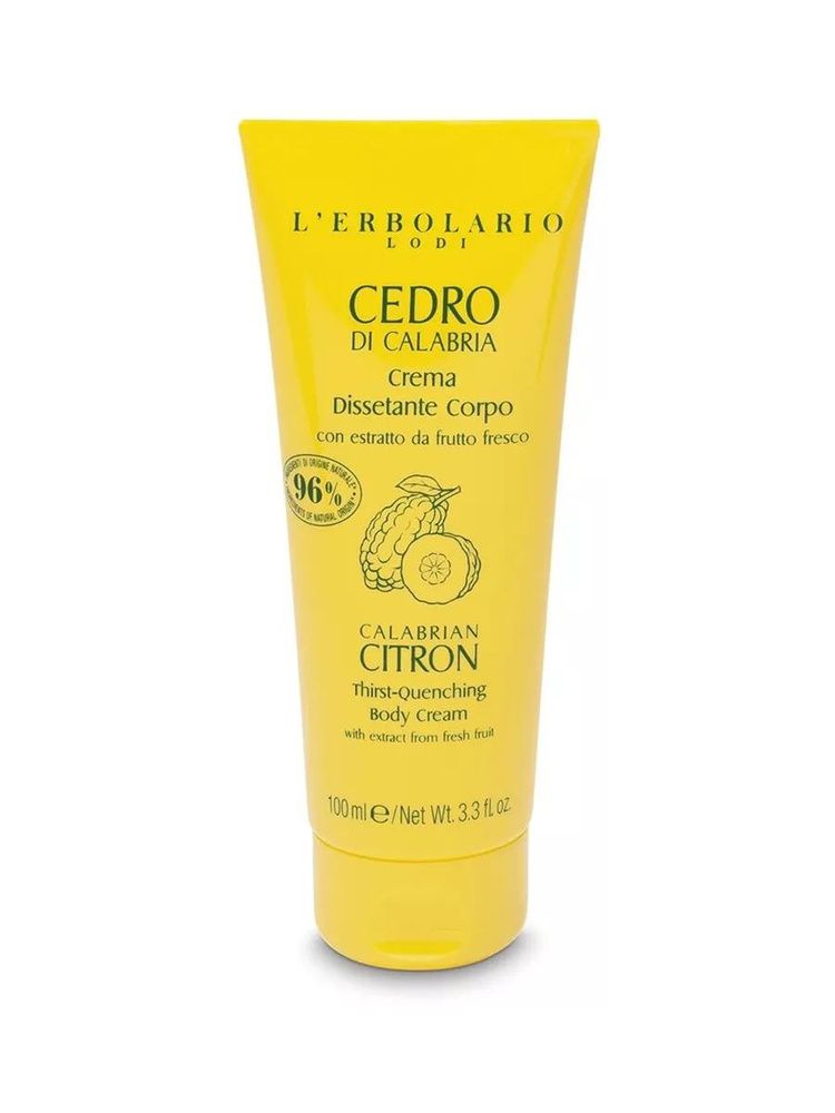 L'Erbolario Крем для тела с ароматом цитрона Calabrian Citron Thirst-Quenching Body Cream, 100 мл  #1