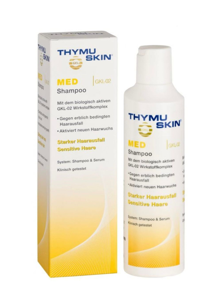 Thymuskin MED Shampoo 200 ml/Тимускин Мед Шампунь с пептидами тимуса против сильного выпадения волос, #1