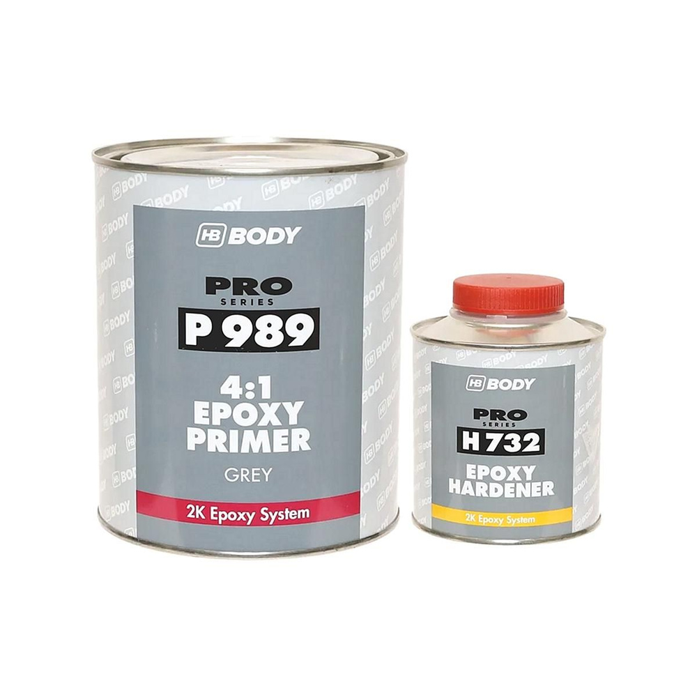 HB BODY P989 2K 4:1 Epoxy Primer Эпоксидный антикоррозийный автомобильный грунт-наполнитель, автогрунтовка #1