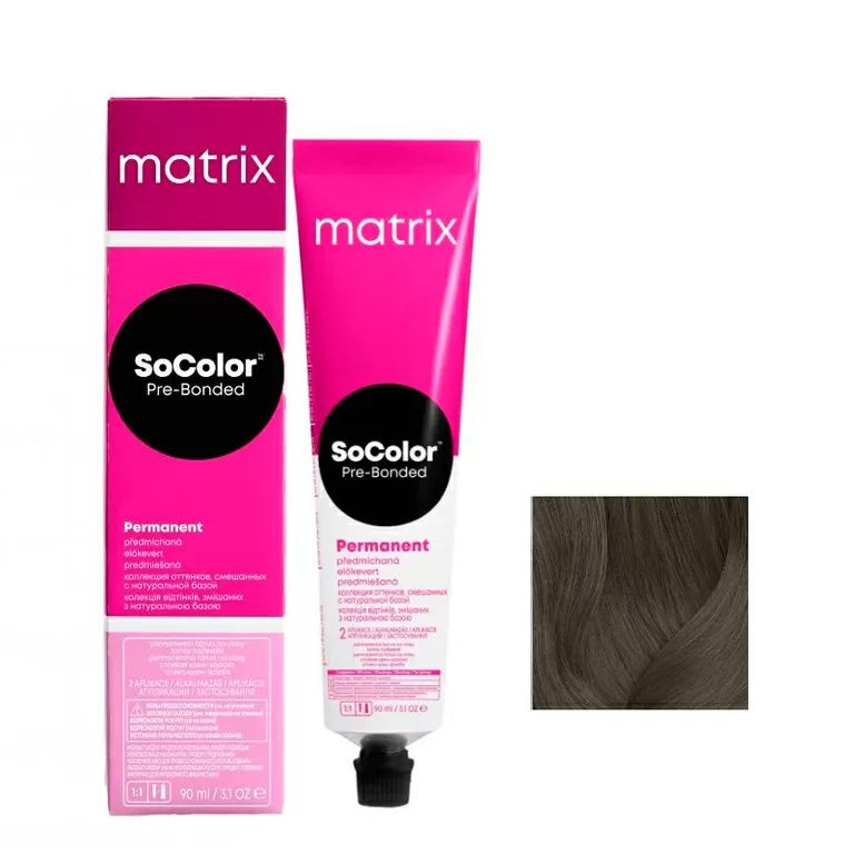 MATRIX SoColor Pre-Bonded 4NJ, Краска для волос SoColor Pre-Bonded 4NJ 90 мл #1