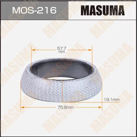 Кольцо уплотнительное глушителя Masuma 57.7x75.8x19.1 #1