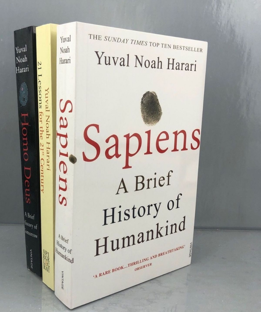 Комплект книг на английском языке Sapiens, Homo Deus, 21 Lessons for the 21st Century by Yuval Noah Harari #1