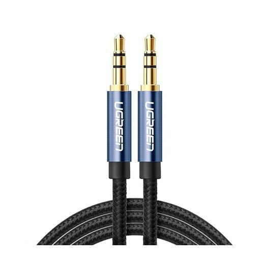 Кабель UGREEN AV112 (10685) 3.5mm Male to 3.5mm Male Cable Gold Plated Metal Case with Braid. Длина: #1