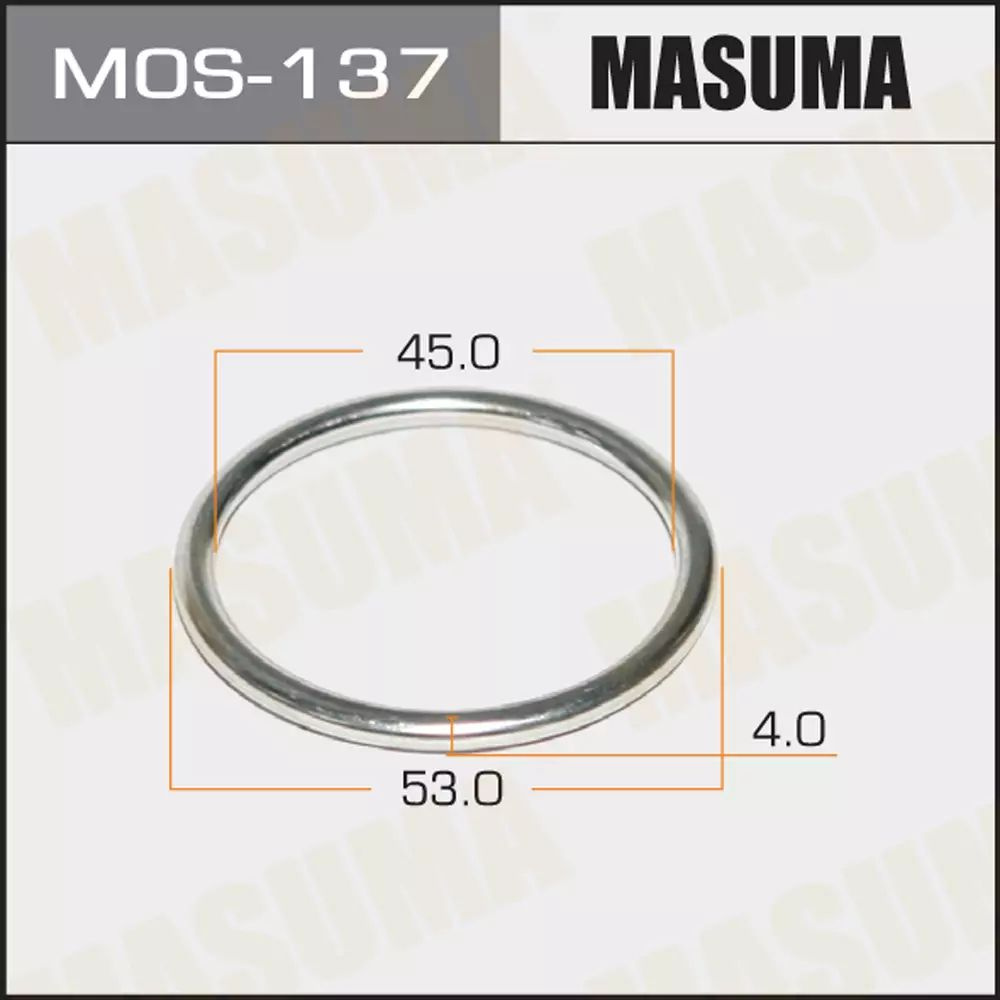 Masuma Прокладка глушителя, арт. MOS-137, 1 шт. #1