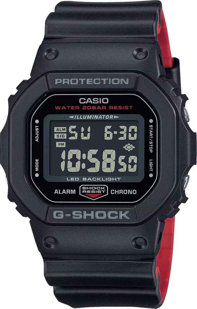 Японские наручные часы Casio DW-5600UHR-1 #1