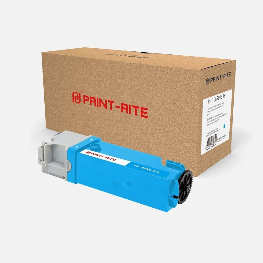 Print-Rite PR-106R01335 Картридж лазерный (Xerox 106R01335) голубой 1000 стр  #1