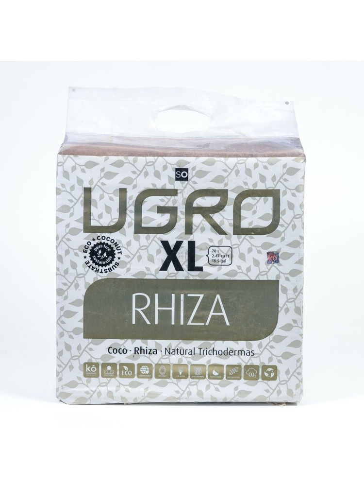 Кокосовый субстрат-брикет UGro XL Rhiza 70Л для выращивания растений  #1