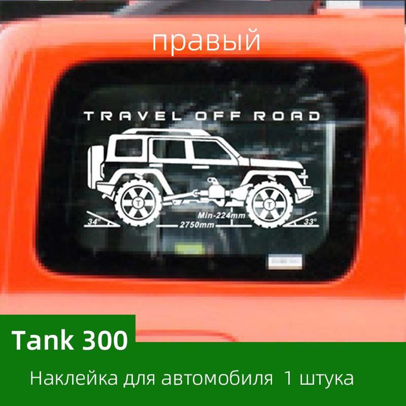 Tank 300, наклейка, декаль, тюнинг автомобиля, высокое качество, изысканный.  #1