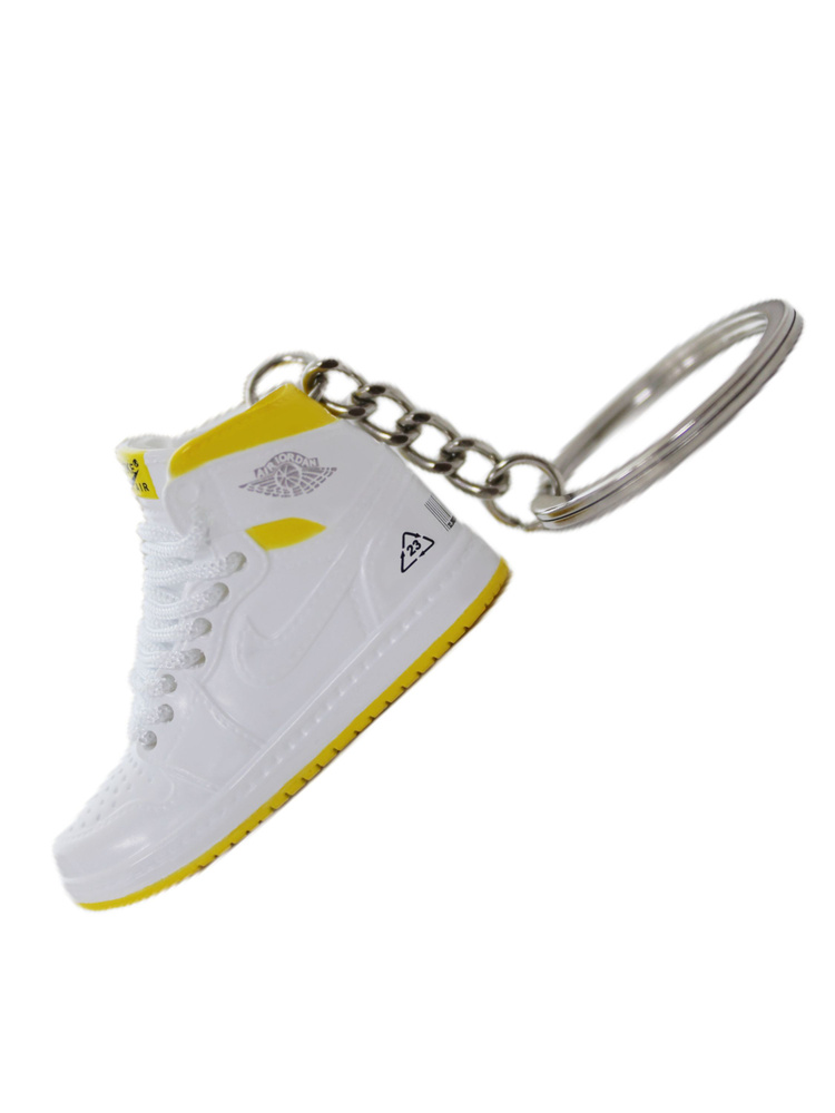 Брелок Air Jordan 1 white/yellow #1