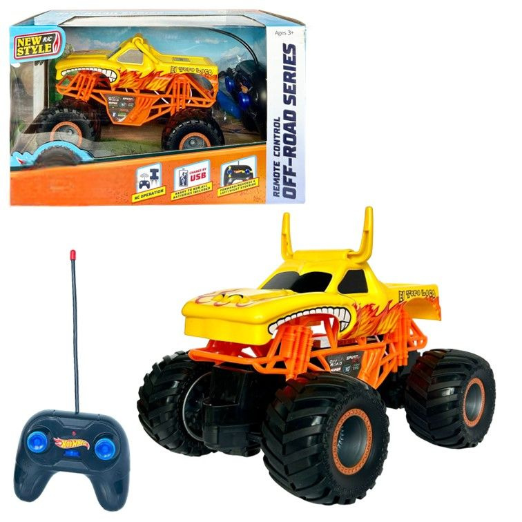 Машинка на пульте управления Монстр трак El Toro Loco, игрушка на радиоуправлении Monster Trucks для #1