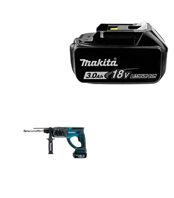 Перфоратор MAKITA DHR202RF+Аккумулятор MAKITA BL1830B (LXT 18В, 3Ач, инд. заряда)  #1