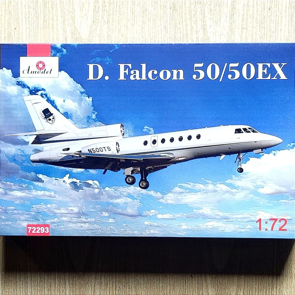 Сборная модель пассажирский самолет Dassault Falcon 50/50EX, Amodel AM 72293, 1/72  #1