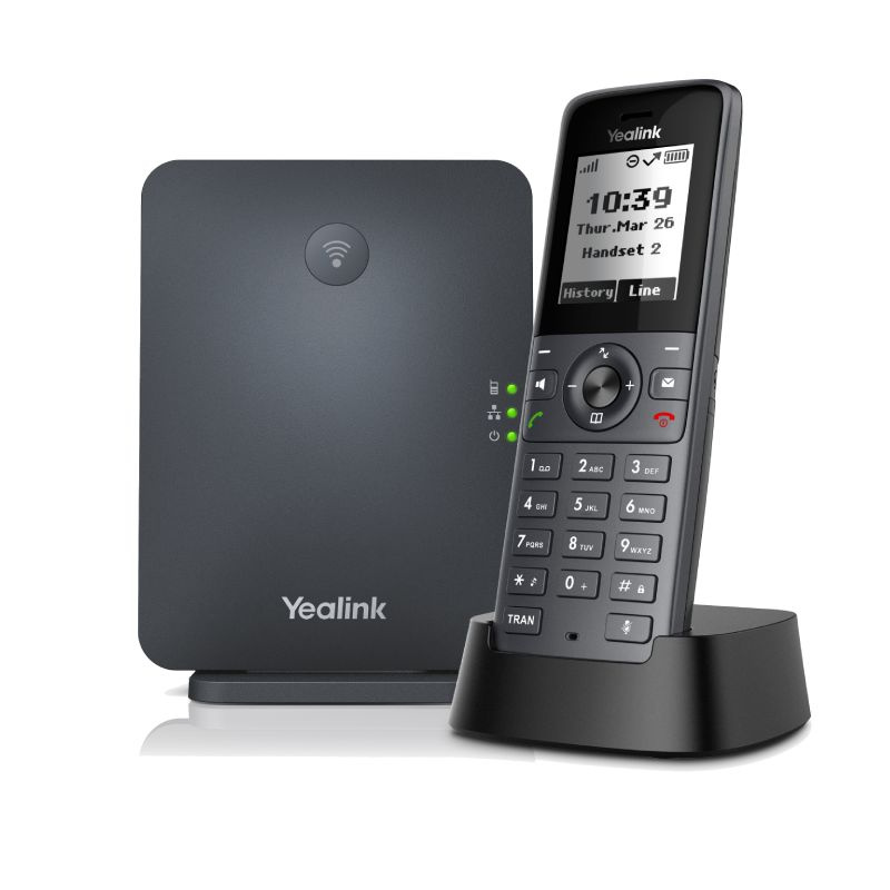 IP телефон Yealink W71P (база W70B + трубка W71H) / до 10 DECT-трубок, до 10 SIP-аккаунтов и до 20 одновременных #1