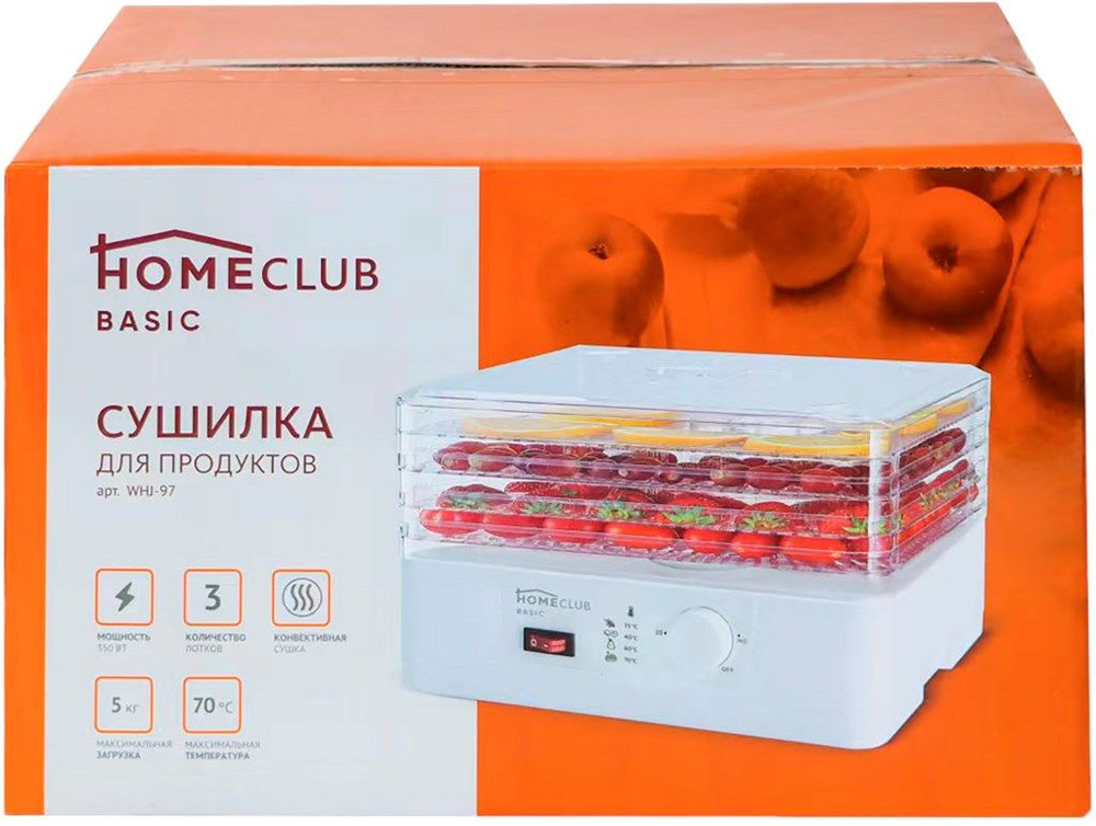 Сушилка для продуктов HOMECLUB 30x27см, 3 уровня #1