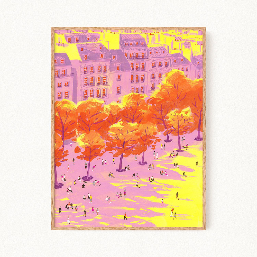 Постер "End of Summer in Paris - Конец лета в Париже", 21х30 см #1