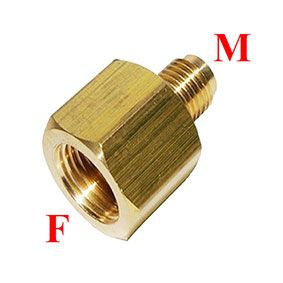 Муфта резьбовая латунная M1/2 (НР) SAE-F5/8 (ВР) SAE дюймовый соединительный штуцер для медных труб  #1