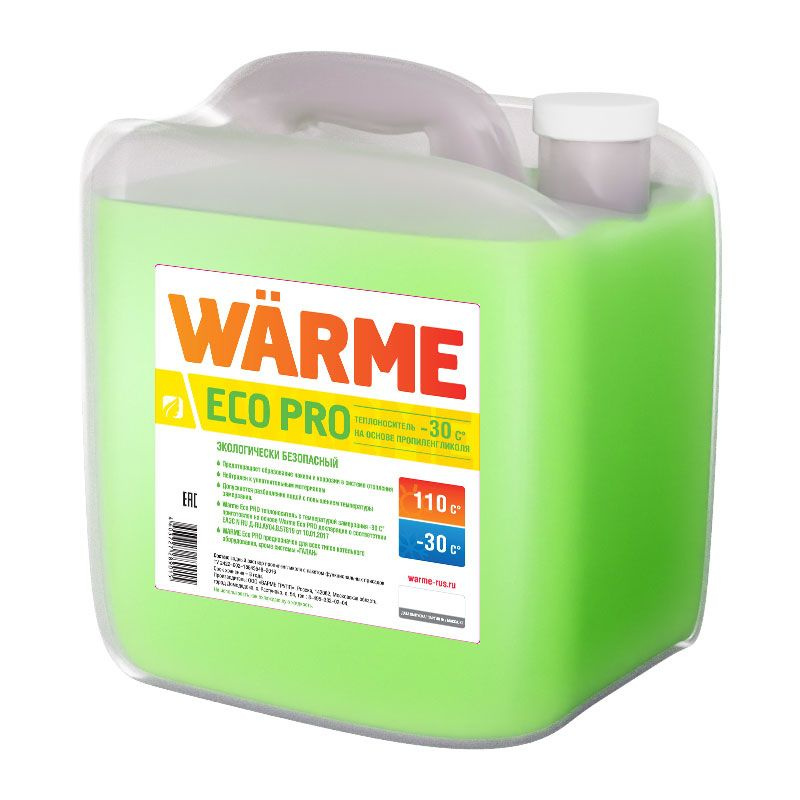 Теплоноситель для отопления WARME Eco Pro-30 20 кг на основе пропиленгликоля  #1