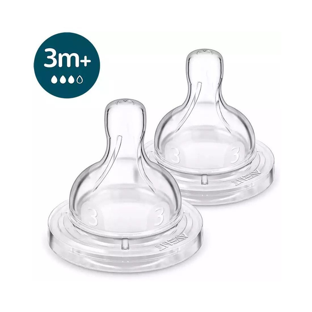 Соски для бутылочки Philips Avent Anti-colic, 3+ мес., 2 шт в упаковке  #1