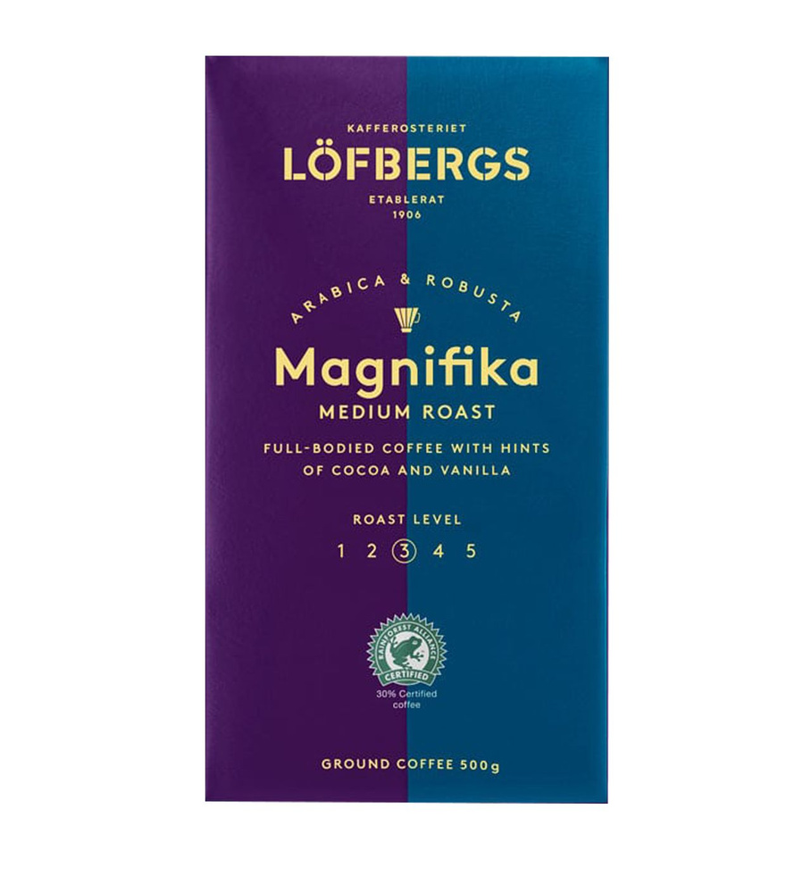 Кофе молотый Lofbergs Magnifika 500 гр #1