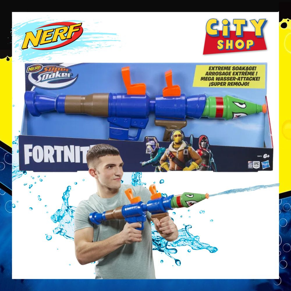 Водный пистолет Hasbro Nerf Super Soaker Fortnite ракетница нерф фортнайт E6874  #1