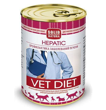 Solid Natura Vet Diet Hepatic / Ветеринарный влажный корм (консервы) Солид Натура для собак при нарушениях #1