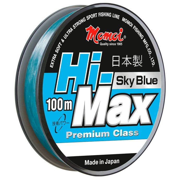 Леска Hi-Max Sky Blue 0,15 мм., 2,5 кг, 100 м, голубая #1