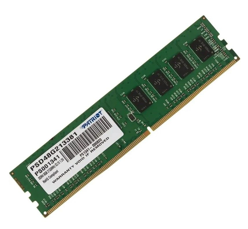 Patriot Оперативная память для компьютера DDR4 PC17000 2133Mhz 1x8 ГБ (Модель PSD48G213381)  #1