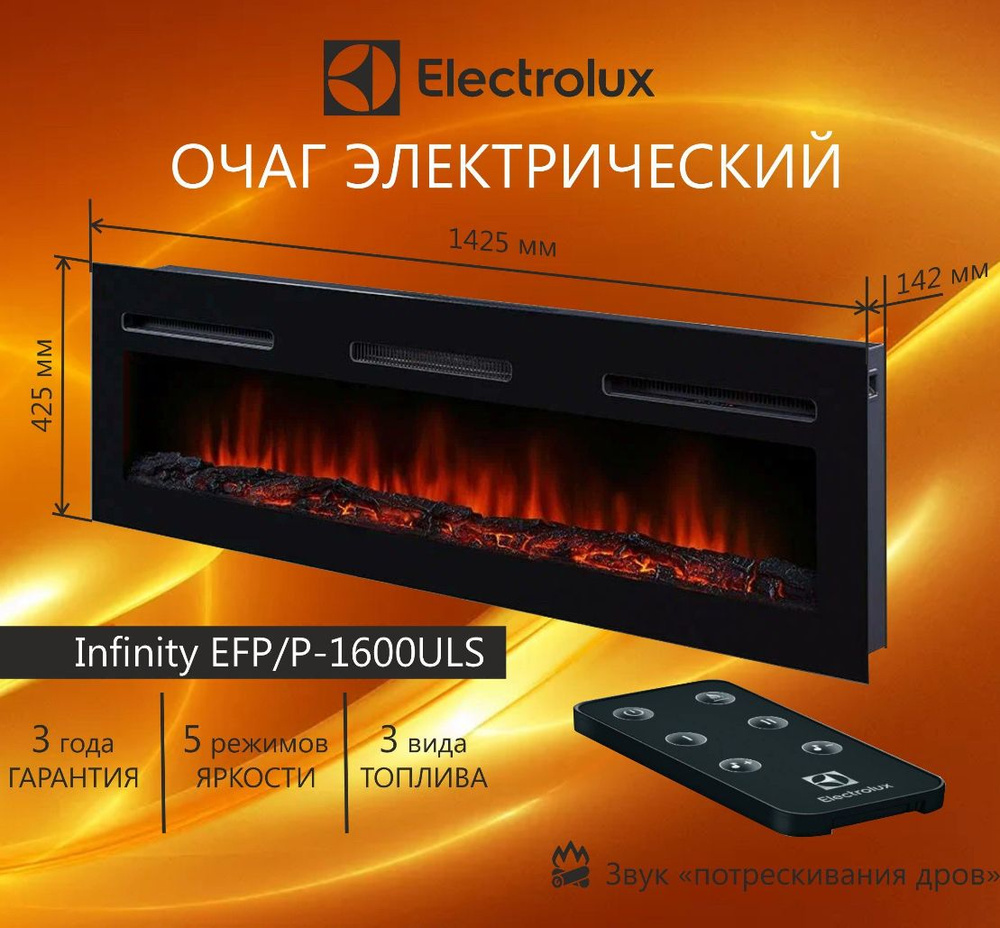 Камин электрический Electrolux Infinity EFP/P-1600ULS #1