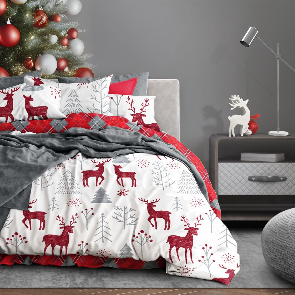 Комплект постельного белья Art for Home Deer, евро, полисатин, наволочка: 50х70см  #1