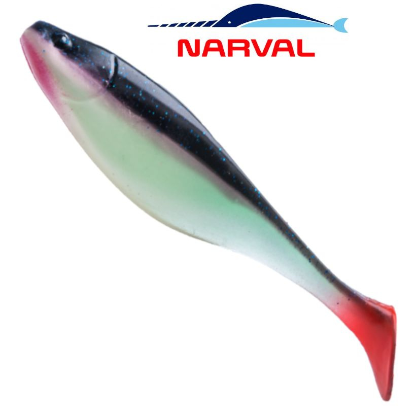 Приманка силиконовая Narval Commander Shad 18cm цв. #021 Grimy / Виброхвост для джига на судака, щуку #1