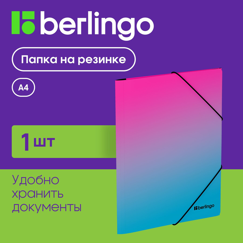 Папка на резинке для документов и бумаг Berlingo "Radiance" А4 #1