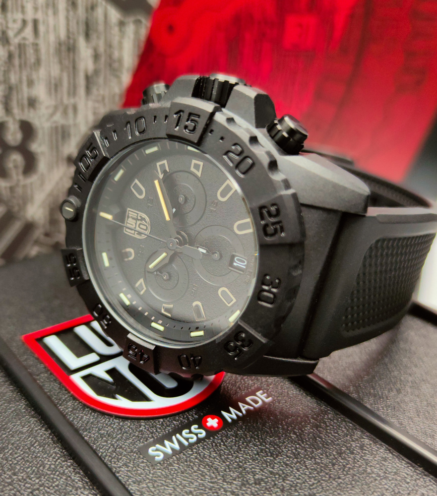 Часы мужские наручные Luminox Navy Seal Chronograph 3580 Series XS.3581.BO. Кварцевые часы с хронографом. #1