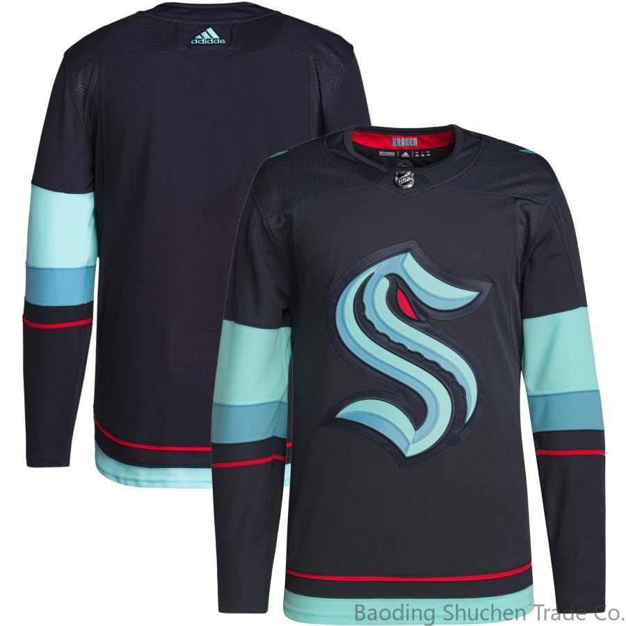 NHL МАЙКА ХОККЕЙНАЯ Сиэтл Кракен дом Аутентичный Джерси Seattle Kraken Jersey  #1